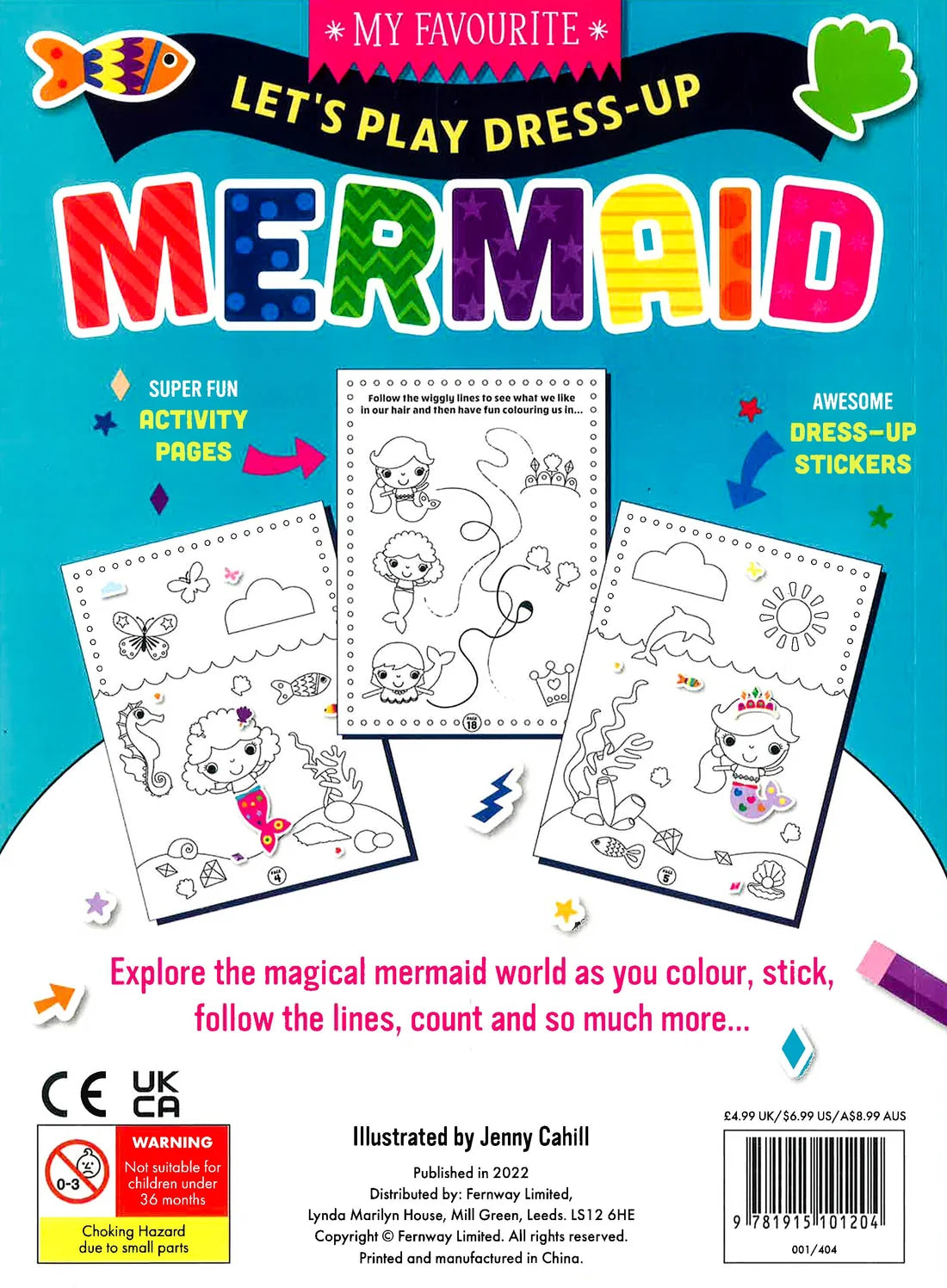 Lets Play Dress-Up Mermaid Colouring Activity Book