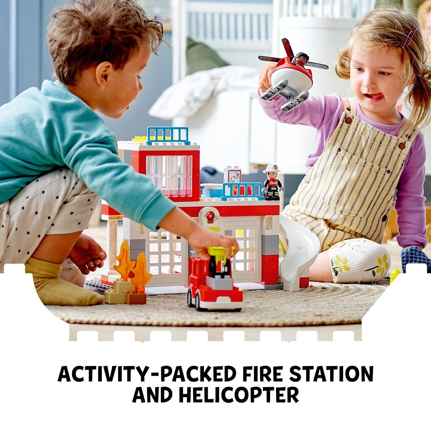 Lego 10970 Fire Station & Helicopter