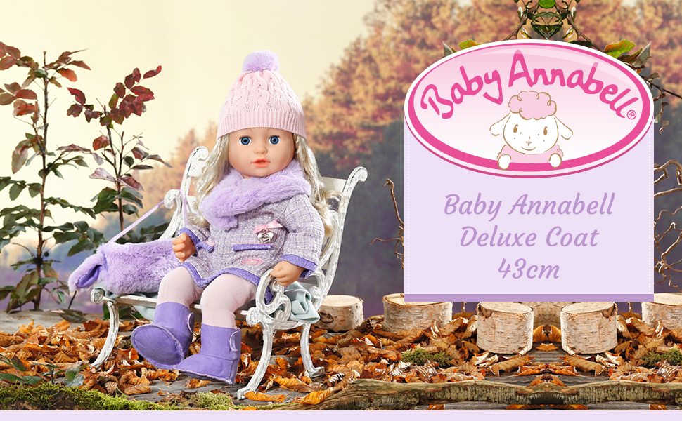 Baby Annabell Delux Coat 45cm Fashion