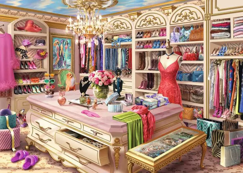 The Coveted Closet 1000 Piece Jigsaw Puzzle