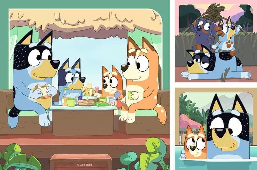 Bluey 3x49 Piece Jigsaw Puzzles