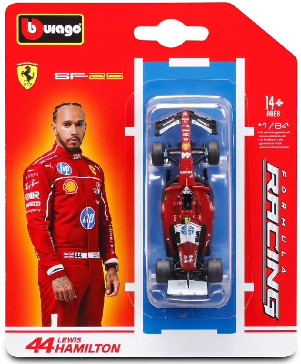 Bburago 2025 Formula 1 1:64 Scale Racing Cars