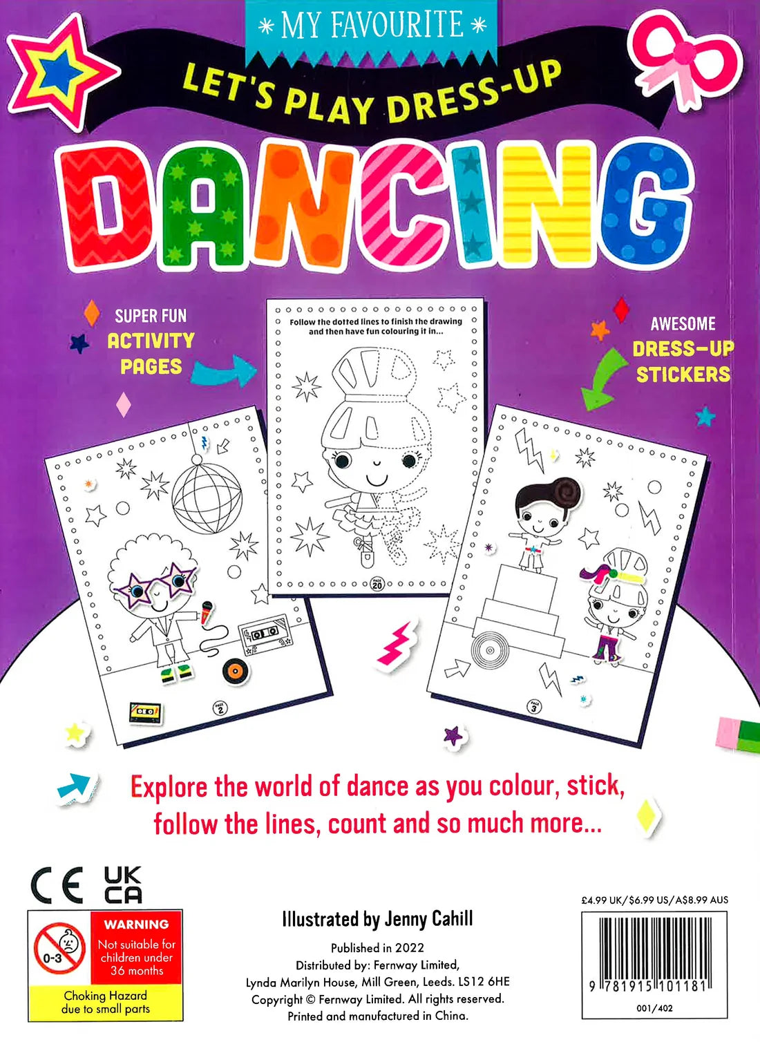 Lets Play Dress-Up Dancing Colouring Activity Book