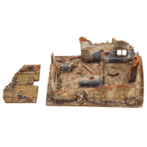 Ruined House Removable First Floor 1:76 Scale Model Kit