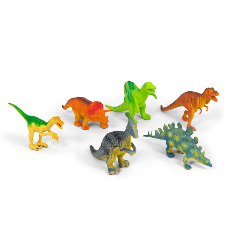 Dino Head Triceratops Tub of Dinosaurs