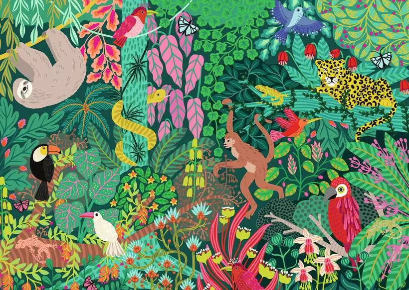 Magical Rain Forest 1000 Piece Jigsaw Puzzle
