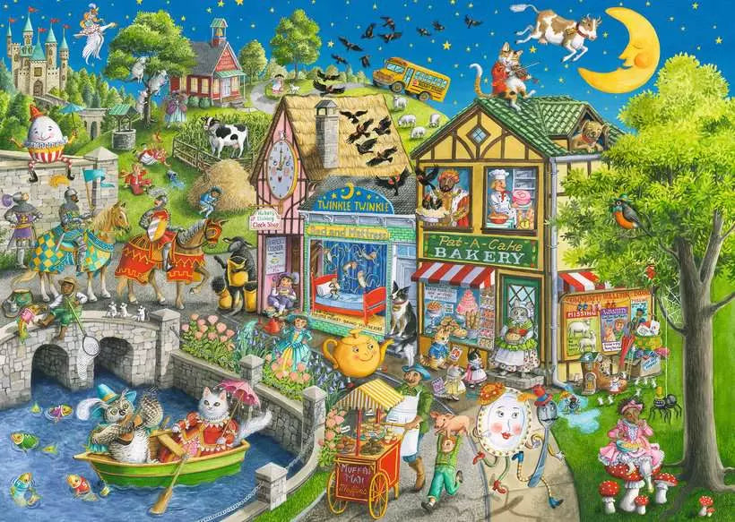 Mother Gooseville 1000 Piece Jigsaw Puzzle