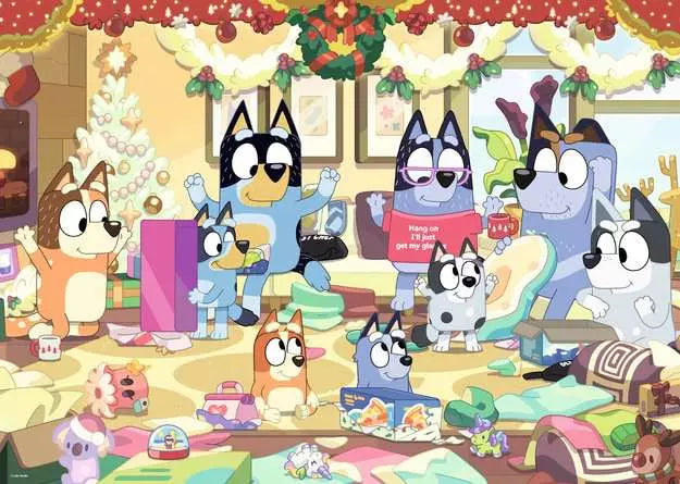 Bluey Christmas Giant Floor 24 Piece Jigsaw