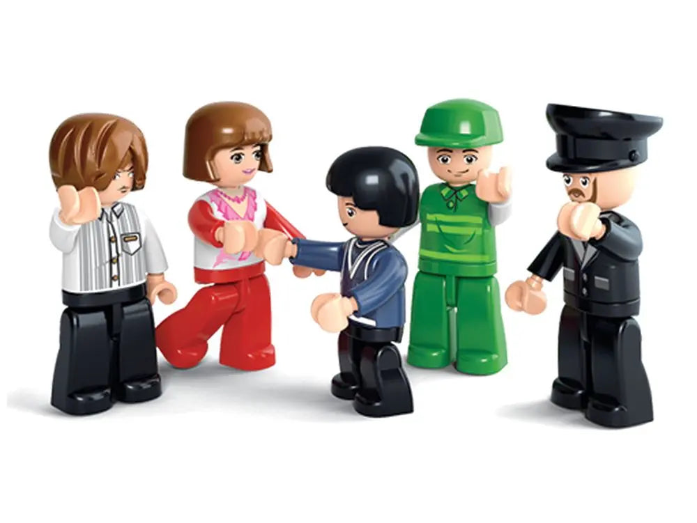 Sluban Double Decker With Gas Station