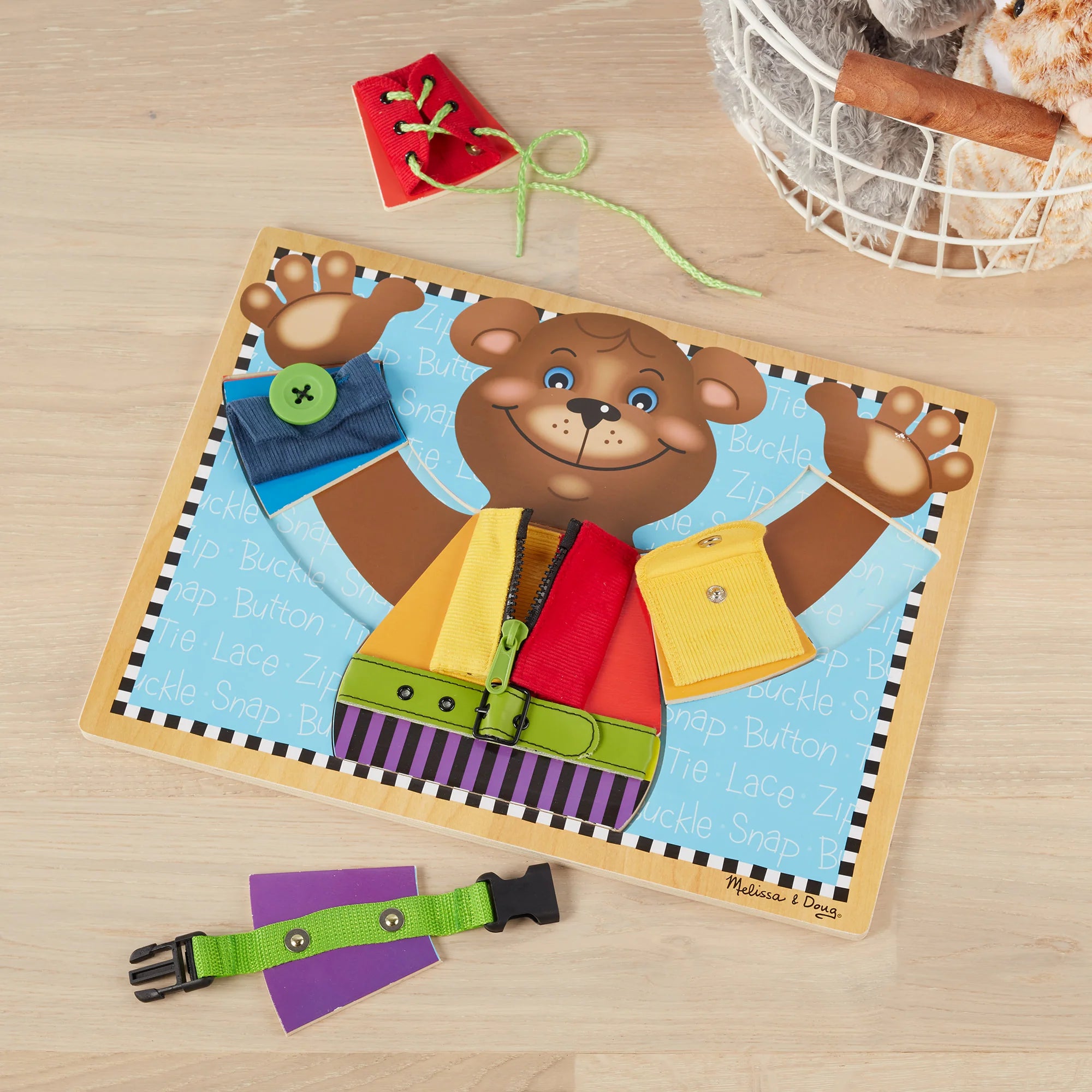 Melissa & Doug Wooden Basic Skills Puzzle Board
