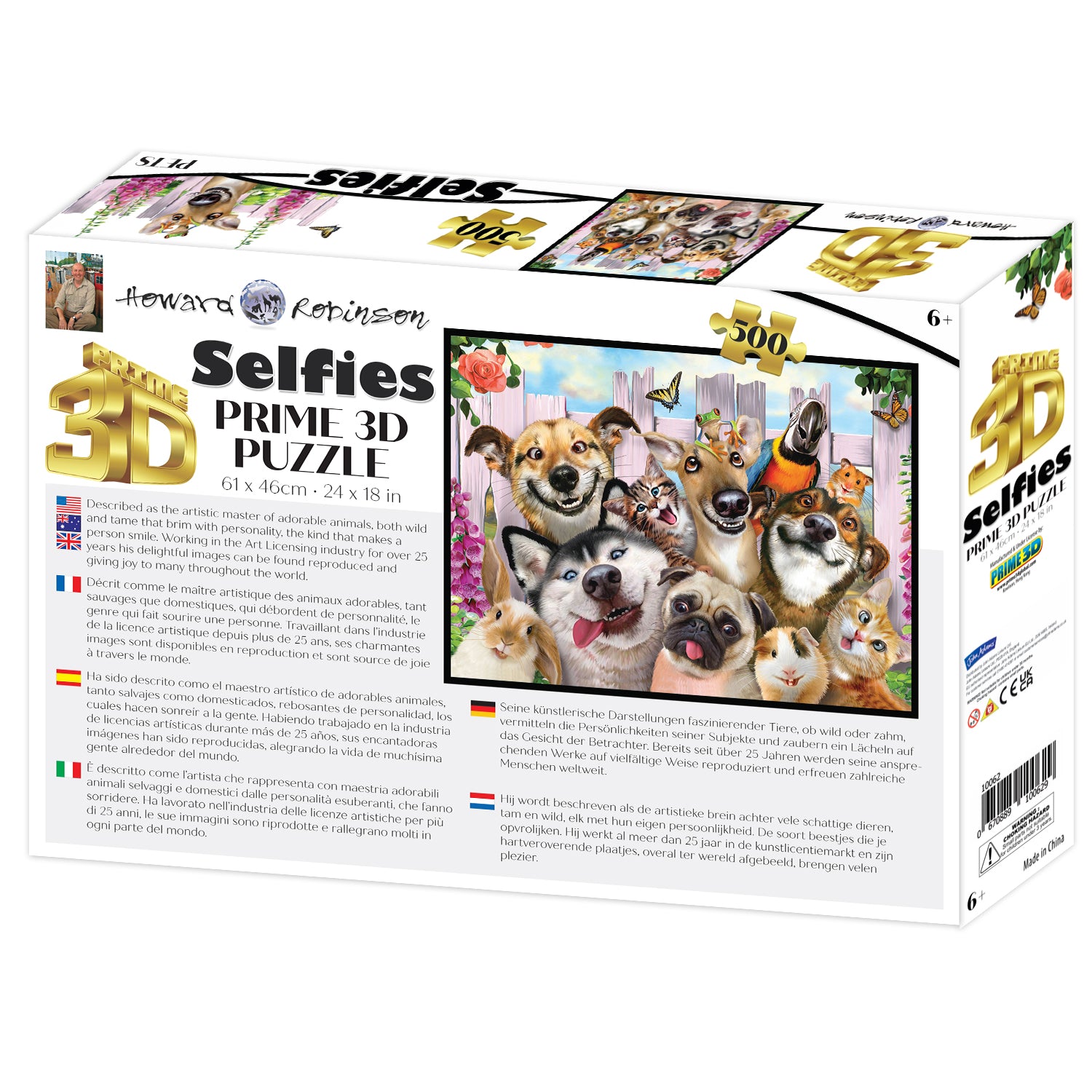 Prime 3D Howard Robinson Pet Selfie 500 Piece Puzzle