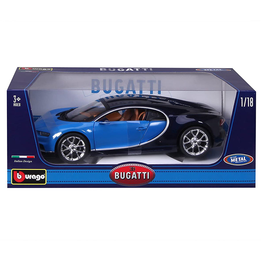 Burago Bugatti Chiron Blue 1:18 Scale Die Cast