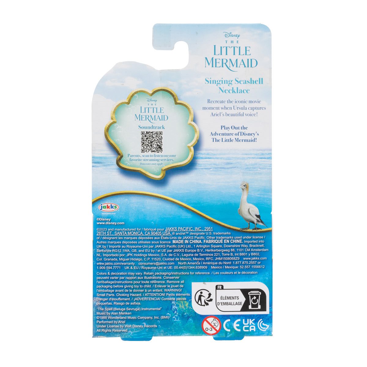 The Little Mermaid Singing Seashell Necklace