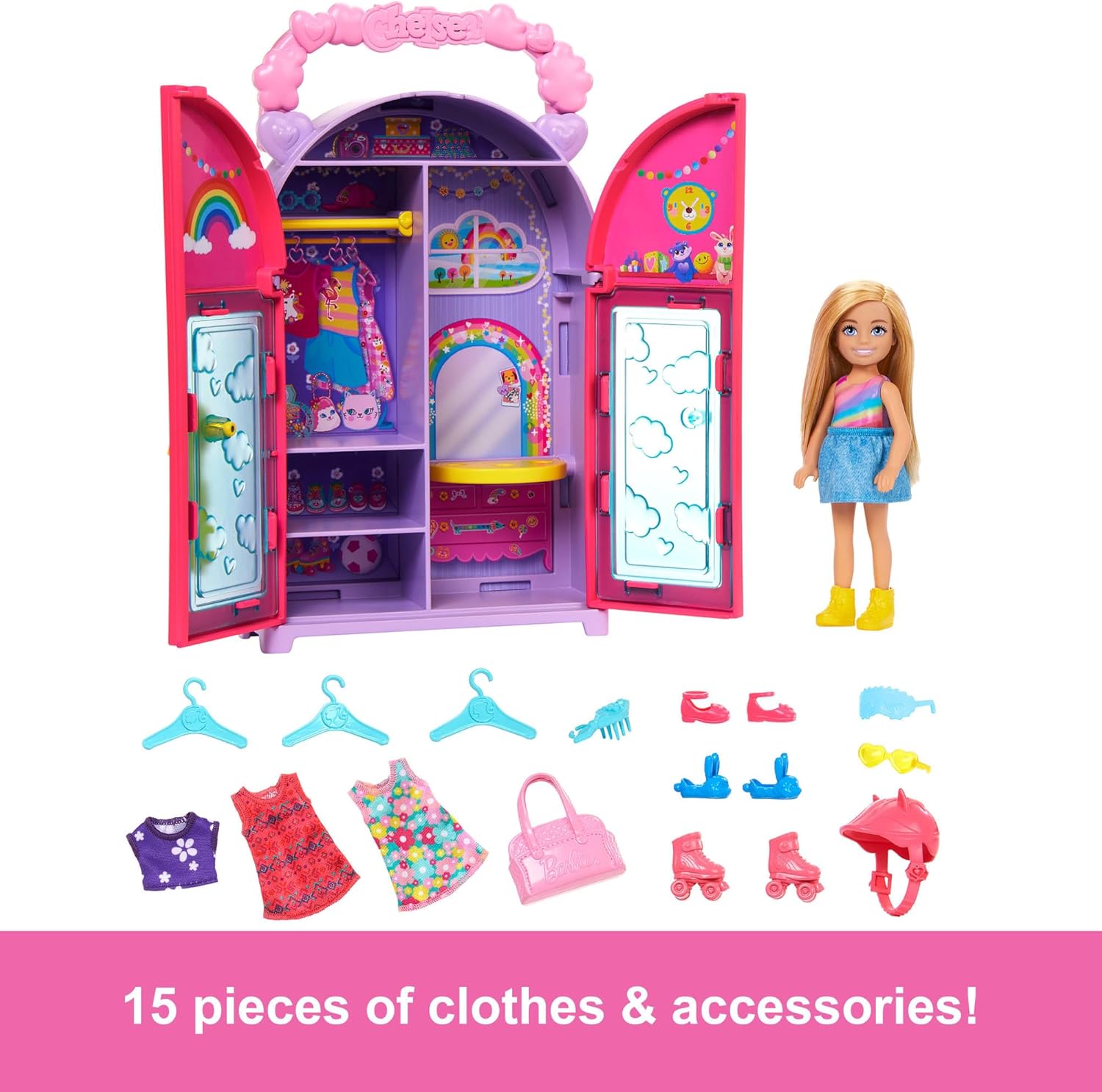 Barbie Chelsea Clubhouse Wardrobe