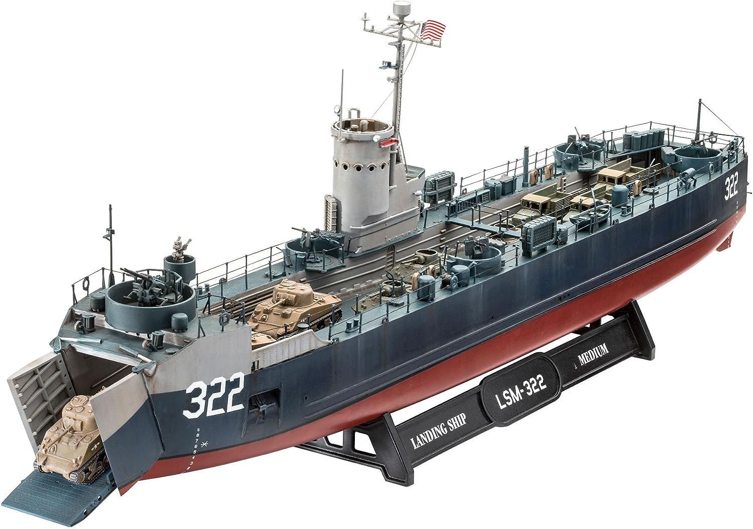 US Navy Landing Ship Medium 1:144 Scale Kit