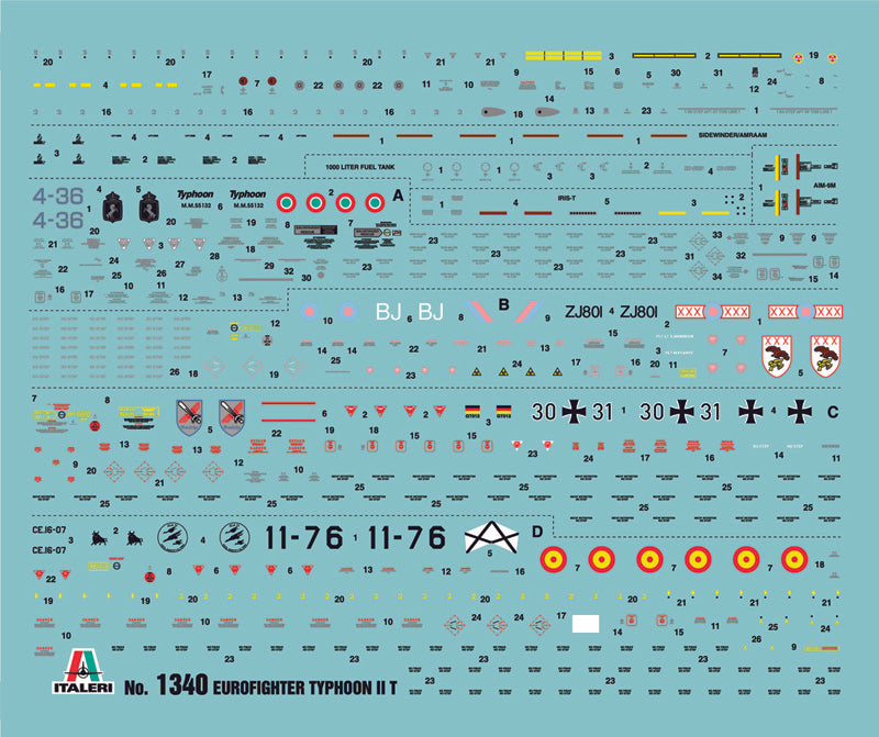 Italeri EF 2000 Typhoon IIB 1:72 Scale Model Kit