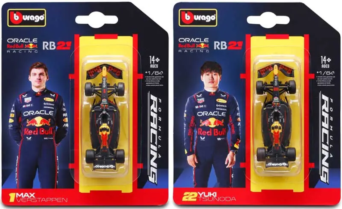 Bburago 2025 Formula 1 1:64 Scale Racing Cars