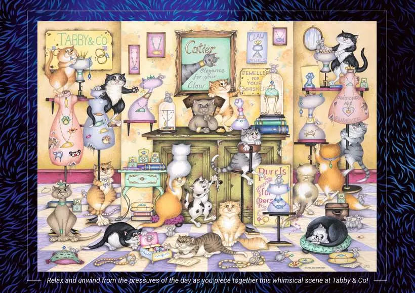 Crazy Cats: Taby & Co 500 Piece Jigsaw Puzzle