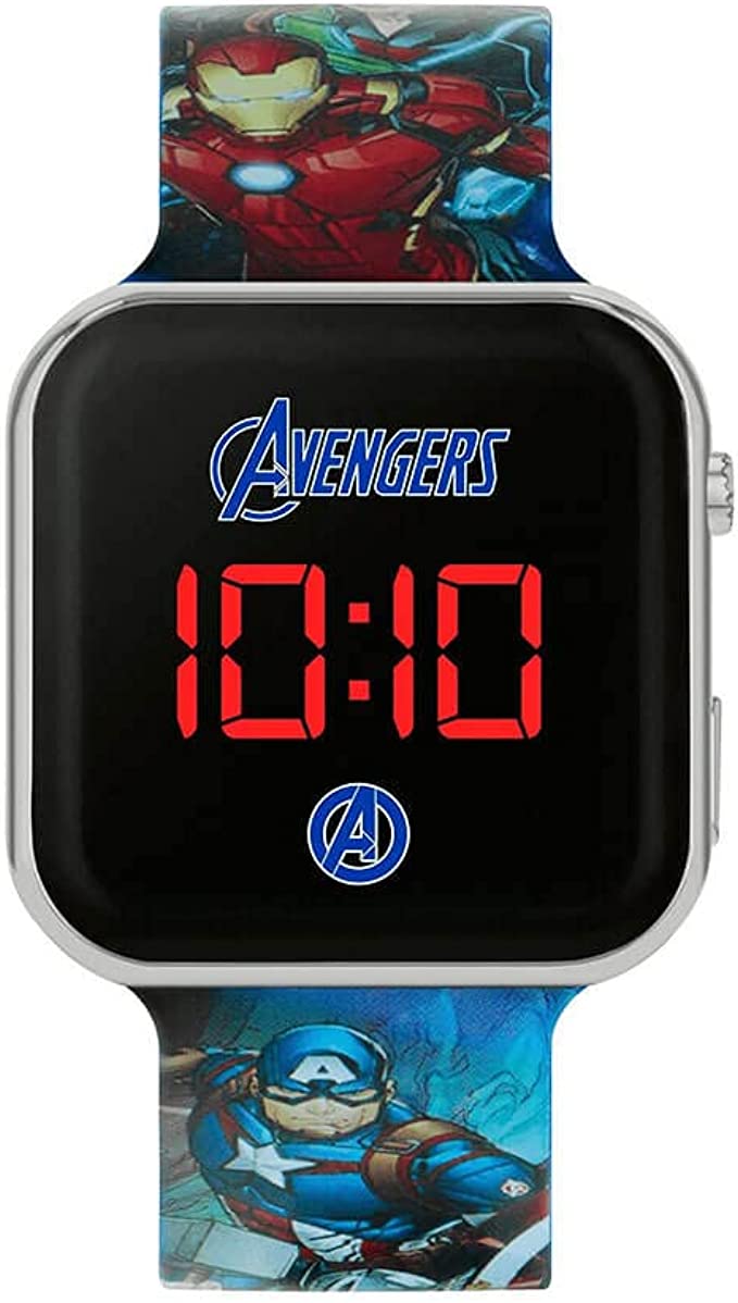 Avengers Blue Strap LED Watch