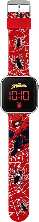 Spiderman Red Strap LED Watch