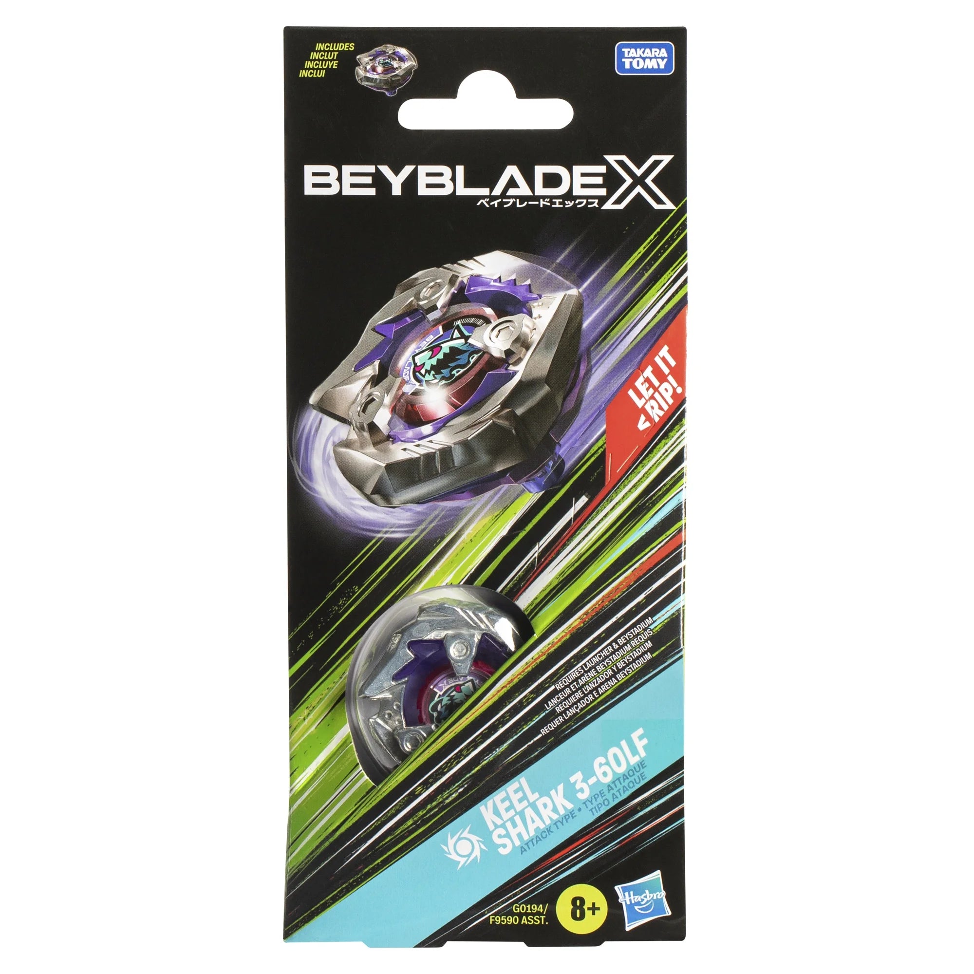 Beyblade X Keel Shark 3-60LF Attack Type