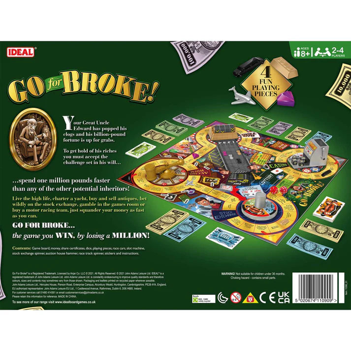 Go For Broke Board Game