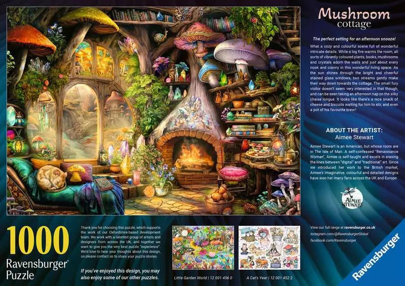Mushroom Cottage 1000 Piece Jigsaw Puzzle