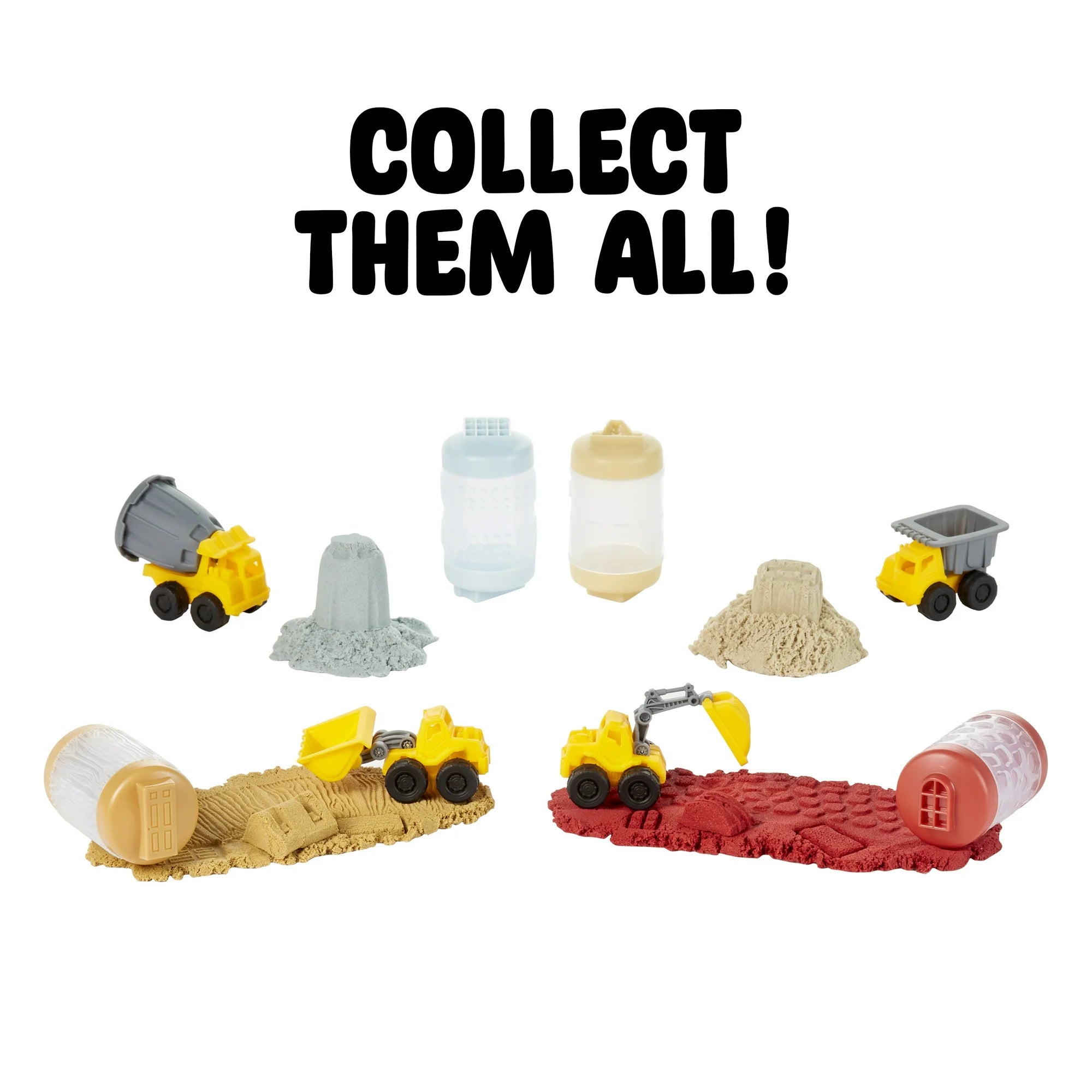 Wonder Factory Never Dry Sand Construction Trucks