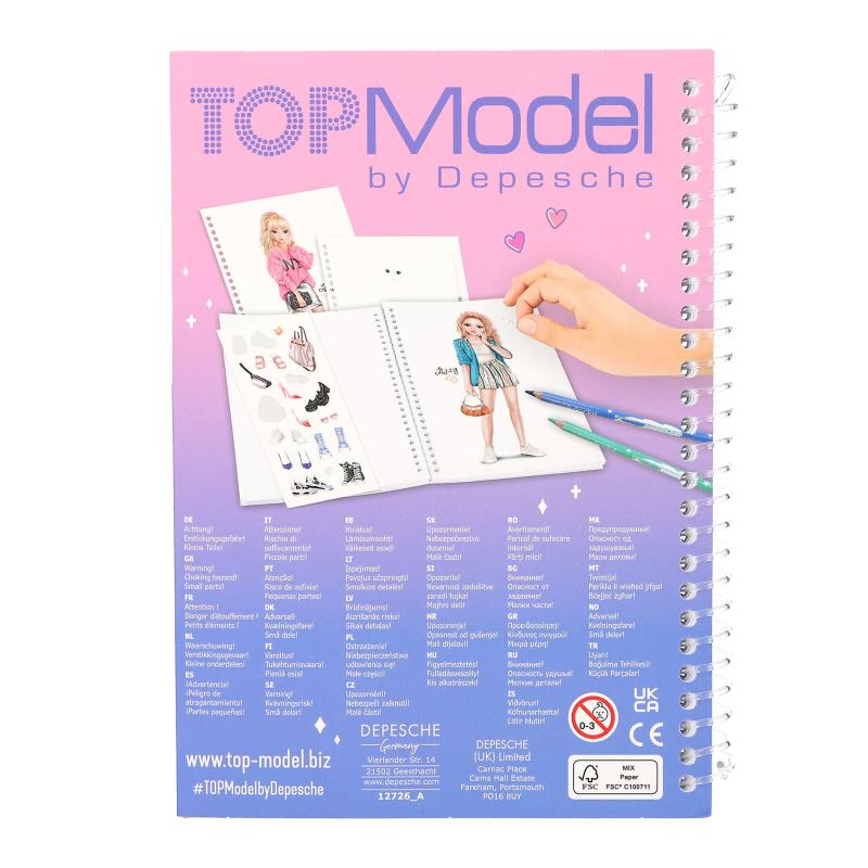 TOPModel Pocket Colouring Book