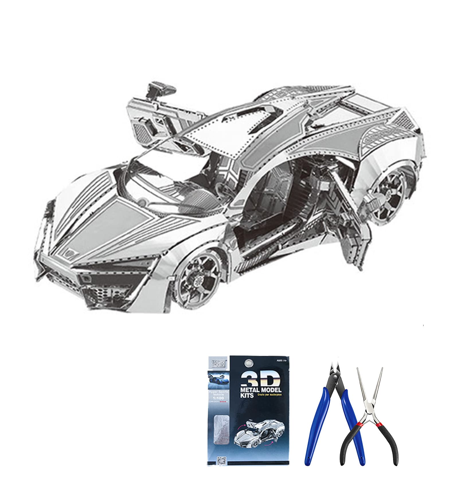 Metal World Hyper Sports Vehicle 1:100 3D Kit