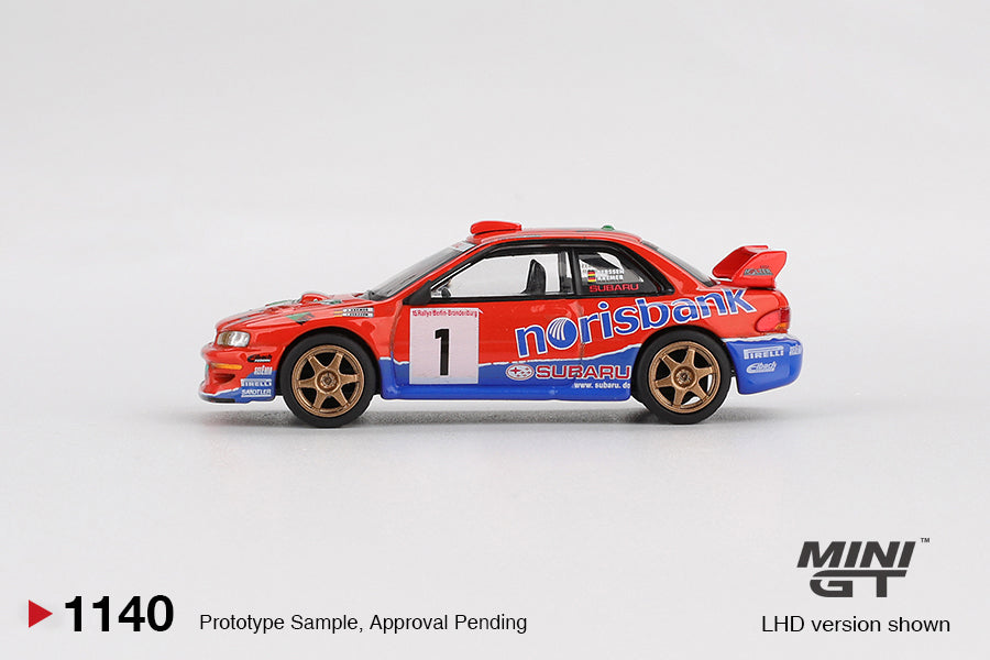 Mini GT Subaru Impreza WRC97 #1 1999 DRM Champion 1:64 Die Cast