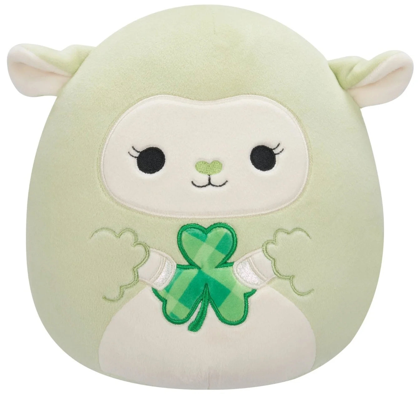 Squishmallows 20cm Clove The Green Lamb with Shamrock