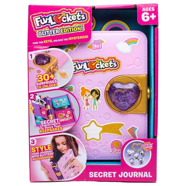 FunLockets Secret Journal Glitter Edition