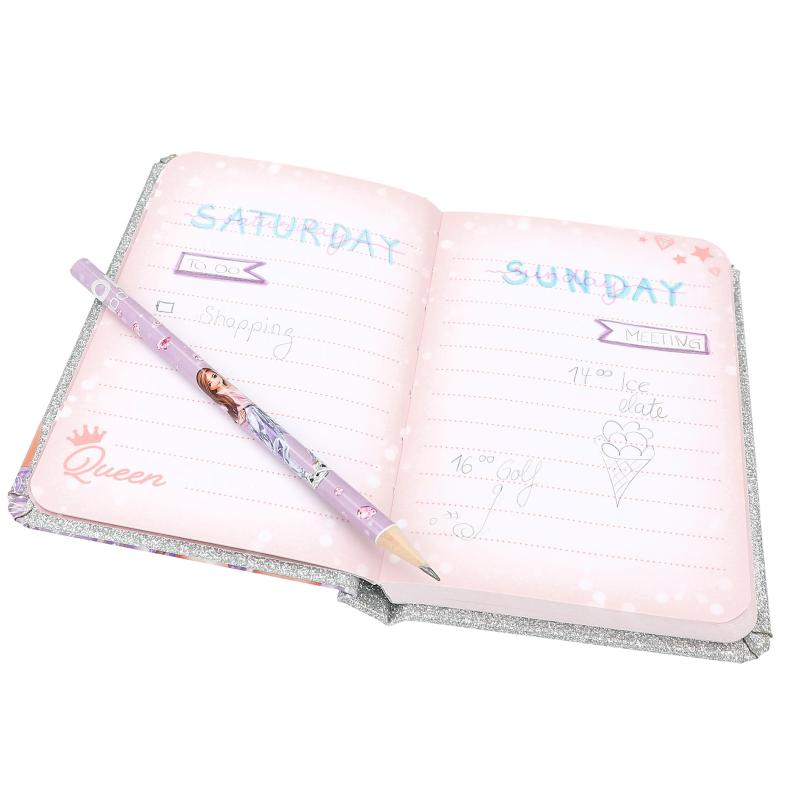 TOPModel Notebook & Pencil Glitter