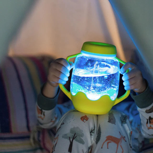 Glo Pals Light Up Sensory Jar - Blue