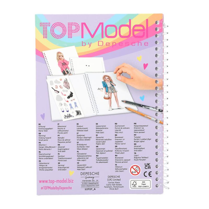 TOPModel Pocket Colouring Book