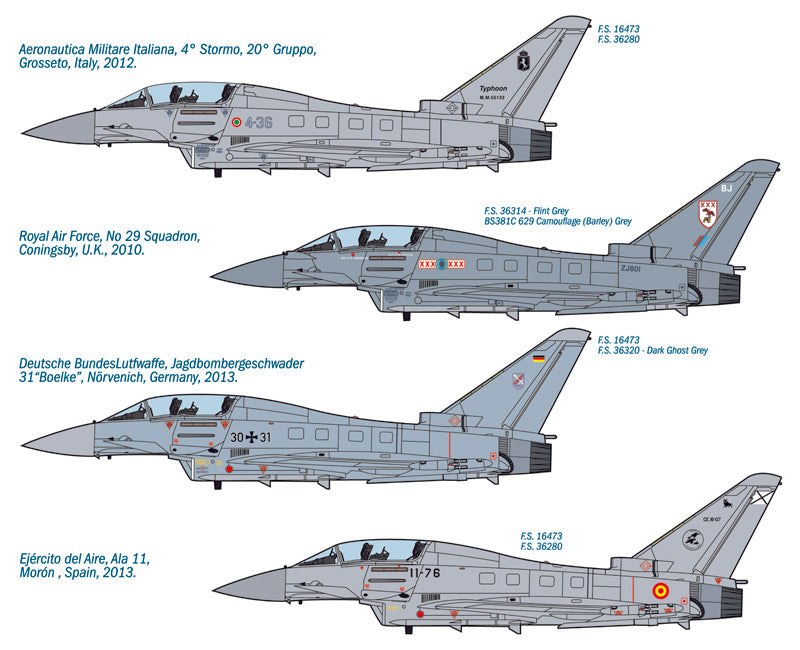 Italeri EF 2000 Typhoon IIB 1:72 Scale Model Kit