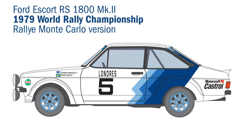 Italeri Ford Escort Mk 2 Rally 1:24 Scale