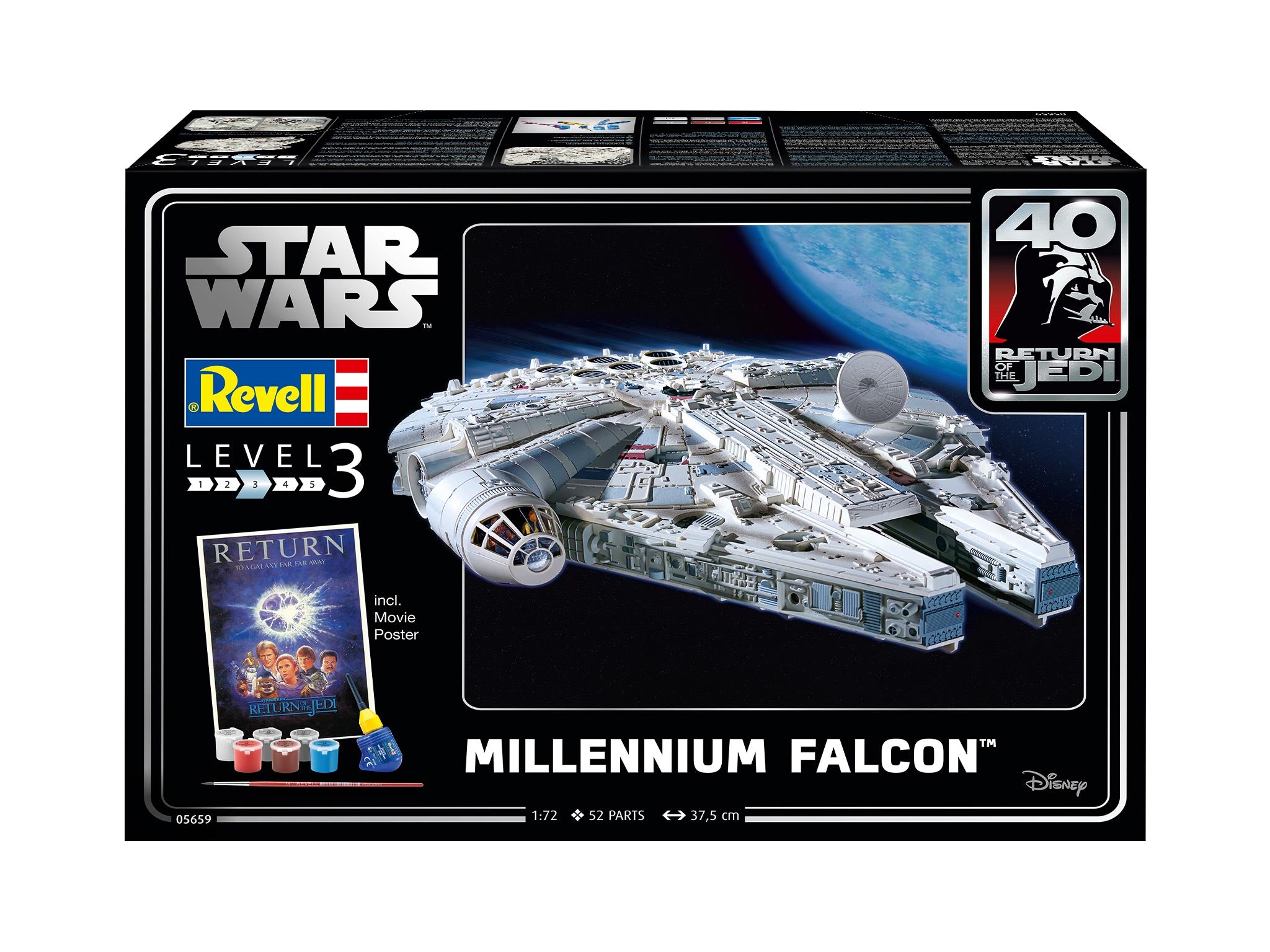 Star Wars Millenium Falcon 1:72 Kit 1:72 Scale Kit
