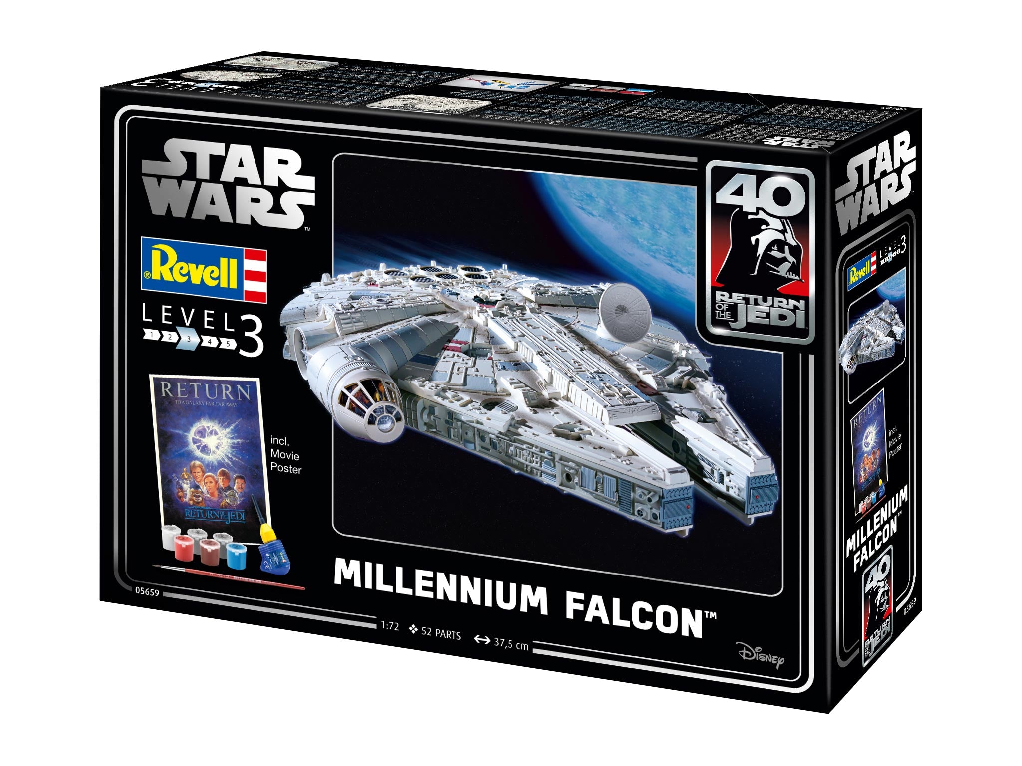 Star Wars Millenium Falcon 1:72 Kit 1:72 Scale Kit