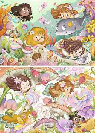 Mermaids 2x12 Piece Jigsaw Puzzle