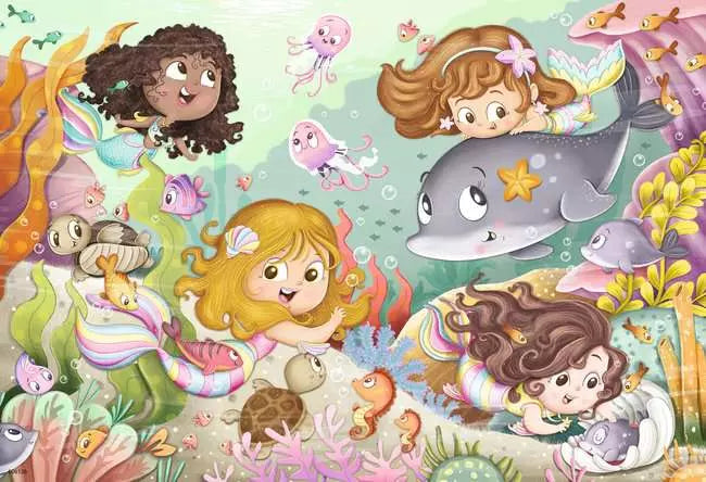 Mermaids 2x12 Piece Jigsaw Puzzle