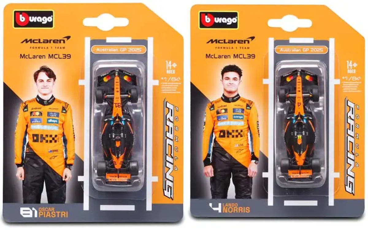 Bburago 2025 Formula 1 1:64 Scale Racing Cars