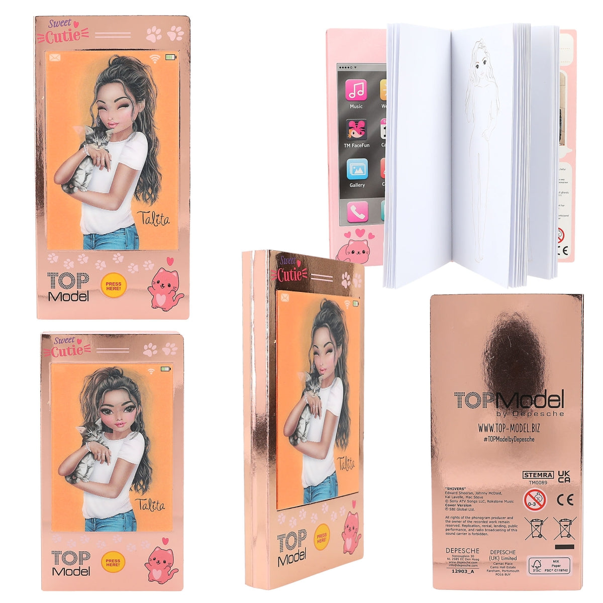 TOPModel Mini Colouring Book