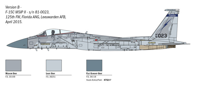 Italeri F-15C Eagle 1:72 Scale Model Kit
