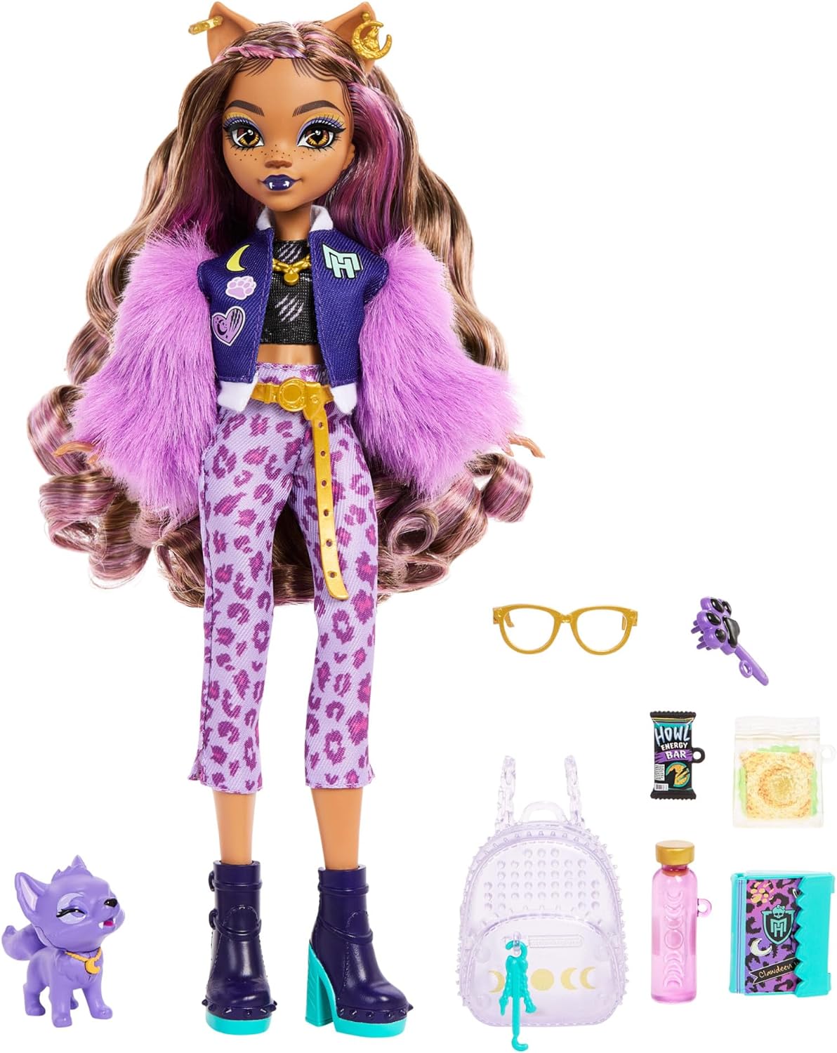 Monster High Clawdeen Wolf Fashion Doll with Pet and Accessories
