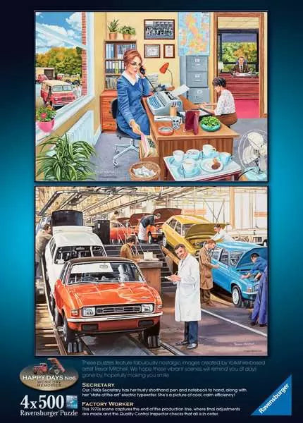 Happy Days Work Day Memories 4x500 Piece Jigsaws