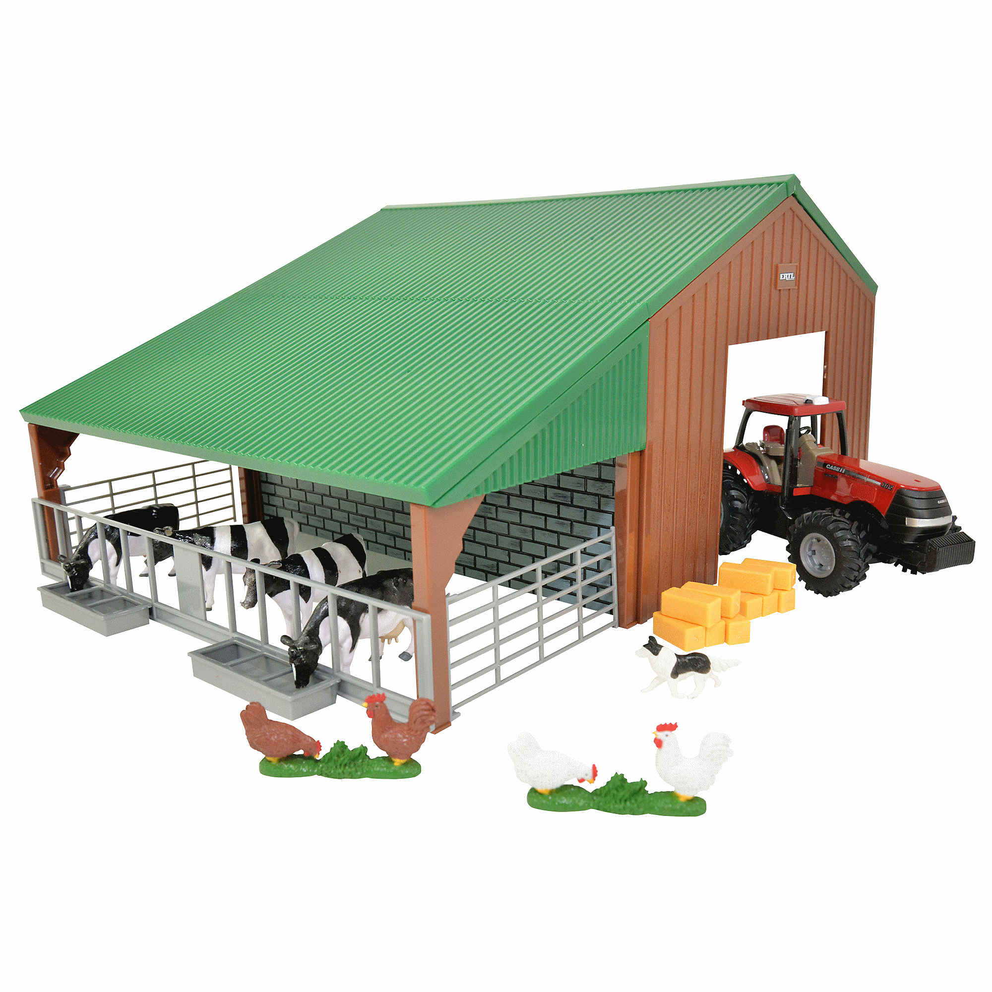 Britains Farm Set & Case Ii Tractor