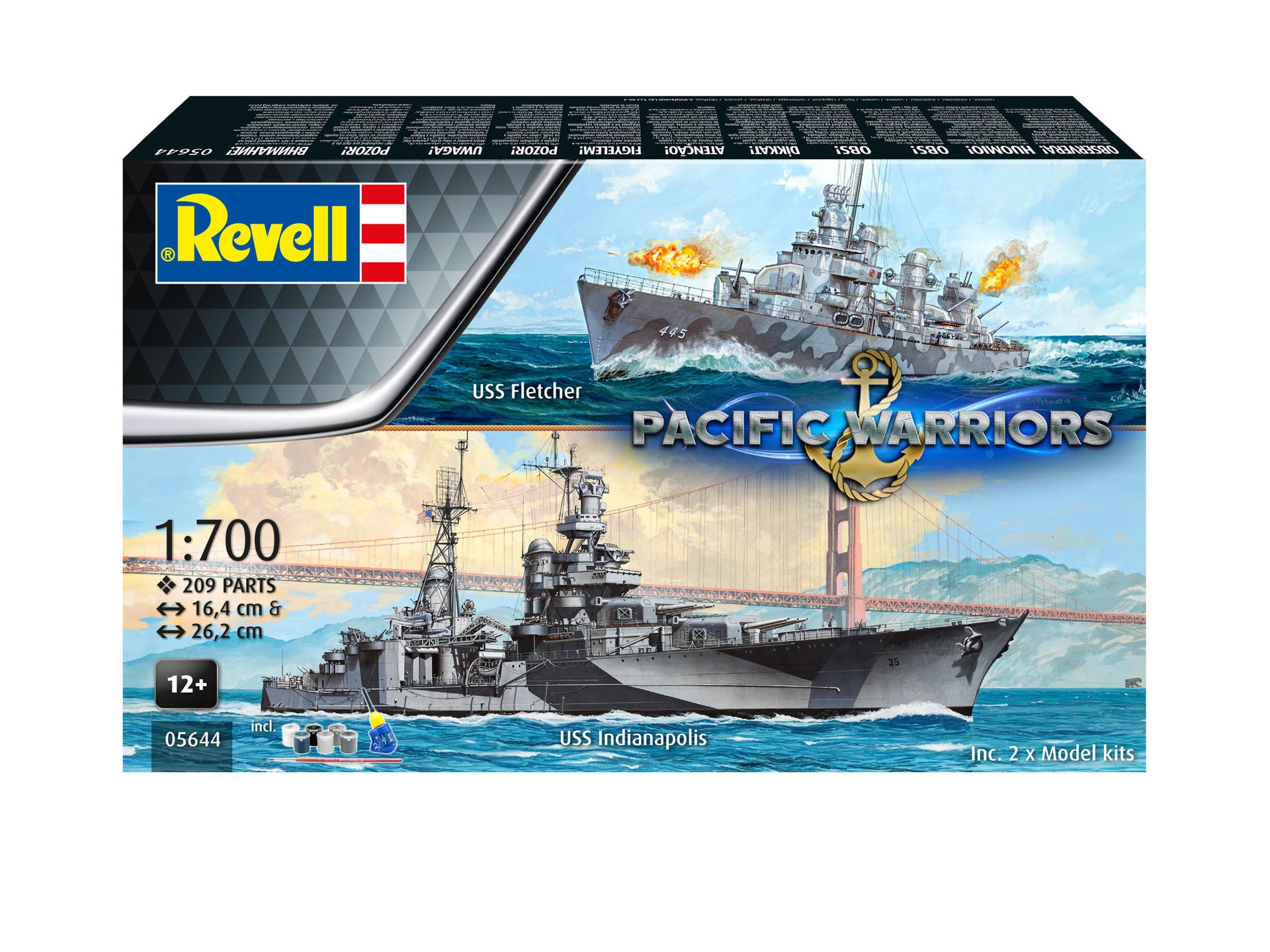 Revell Pacific Warriors 1:700 Scale Gift Set