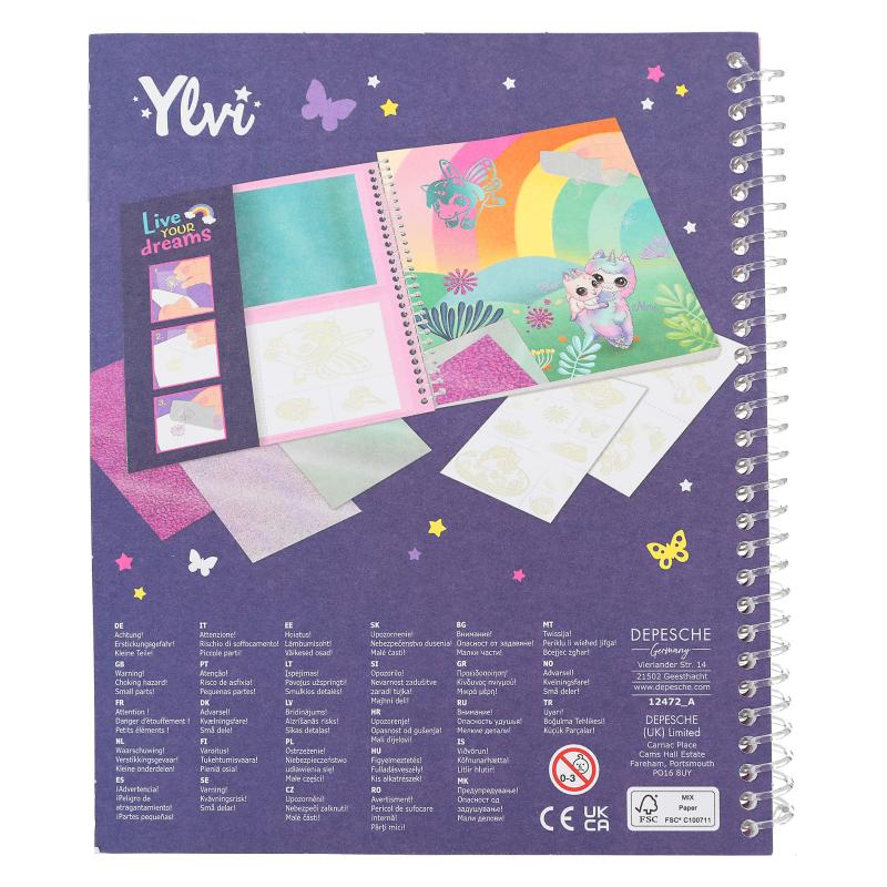 Ylvi Colouring Book Stick & Shine